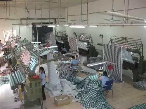 Thẩm định d&acirc;y chuyền thiết bị sản xuất chăn ga gối đệm