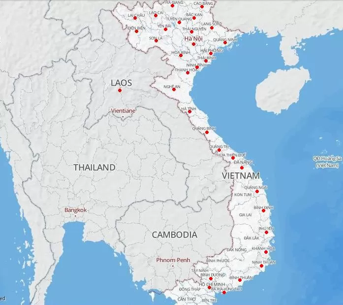 MẠNG LƯỚI CHI NHÁNH